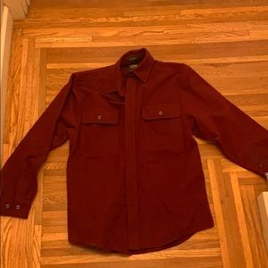 Dark red chamois fleece